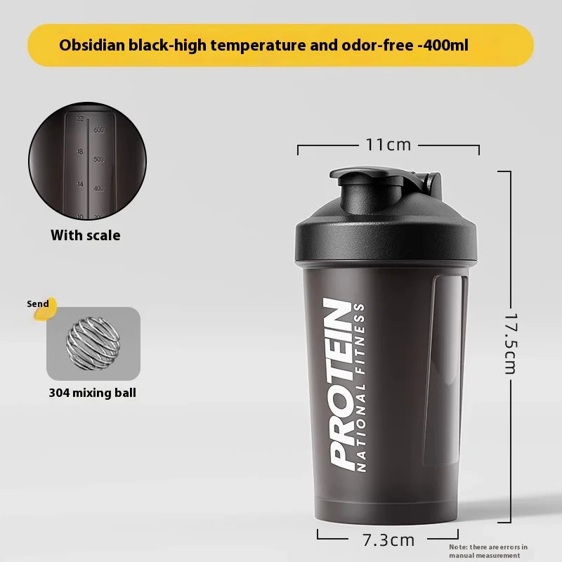 Shaking Cup Fitness Sports Water Cup Protein Powder Shaking Cup Milk Shake Brewing Mixing Cup Male Female Cup