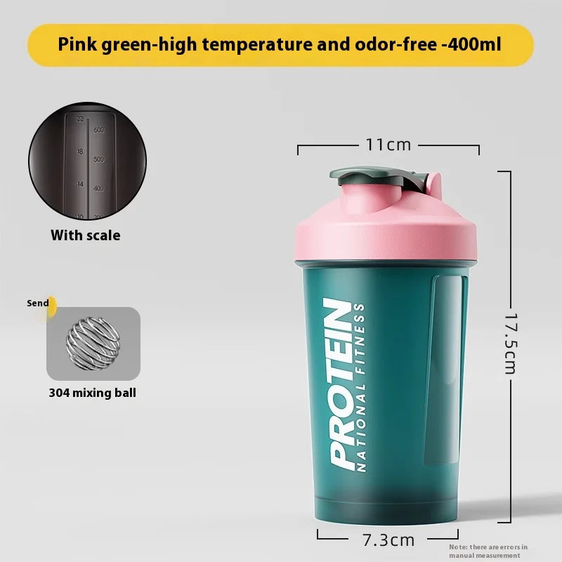 Shaking Cup Fitness Sports Water Cup Protein Powder Shaking Cup Milk Shake Brewing Mixing Cup Male Female Cup